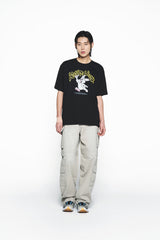 25SS カートゥーンチンチラショートスリーブTシャツ ブラック