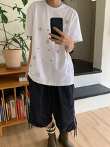 [unisex] ミュール ルーズフィット プリンティング ショート スリーブ ティー