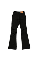 ピンタックブーツカットパンツ [Black]