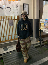 CAMO FLEECE PATCH HOOD (4C)