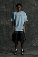 Spreadyou;th マーキュリアルピグメントTシャツ (Washed Blue)