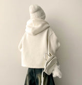 Fling fleece hood tteokbokki coat