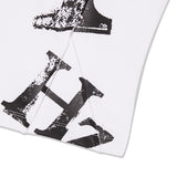 COLLECTION PIN TUCK POINT GRAPHIC T-SHIRT [WHITE]