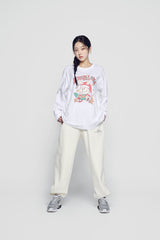 24FW SANTA RABBIT PRESENT LONG SLEEVE T-SHIRT WHITE
