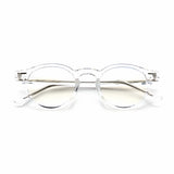 Horn-Trimmed Transparent Glasses Y.LAB 04 C18