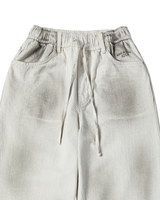 26SS WOMAN DIRTY WASHED WIDE DENIM PANTS