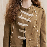 Soft Casual Belted Short Jacket