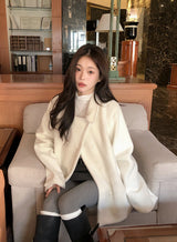#Snow Boucle Double Half Coat