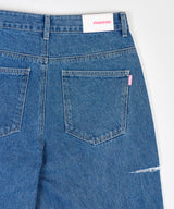 MP HALF CUTTING DENIM PANTS