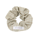 [3EA 1SET] MORI COTTAGE CHECK SCRUNCHIE