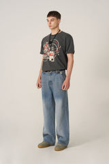 Pigment Error Printed T-Shirt - Charcoal