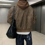 LMN Aワンクラックレザーフーデッドパデッド (3 colors)