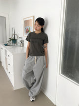 テイキレタリングセミクロップショートスリーブTシャツ