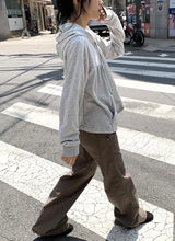 26FW★ [BAONHAUS] Pohiren Shirring Hood Zip-Up