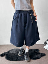 Value Keyring Circle Pintuck Bermuda Shorts 4 color