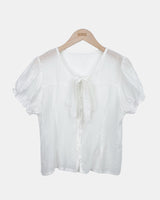Muha Sheer Short Sleeve Blouse