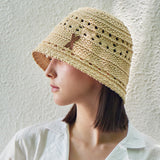 VA Patch Soft Knit Bucket Hat / Beige