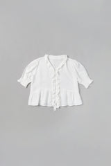 Moi ruffle blouse_ivory
