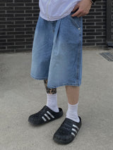 Zino Washed Denim Bermuda Pants 2C