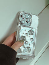 Milky Way Silver Star Resin Magsafe Card Wallet