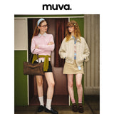 muva. Fold‑Over Tote Bag, Large‑Capacity Lightweight Retro‑Style Original Shoulder Purse for Women’s Commute, New Arrival Aug 2