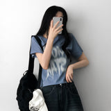 Mood pigment short-sleeved T-shirt