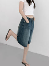 Old Bermuda denim pants