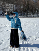 Blue Bear Hooded Padding (4 Colors)
