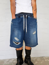 VENTIQUE Damages Bermuda denim PT 2color