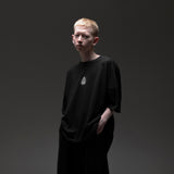 HIERARCHY STUDIOS Unruled - ブラックスピリットベッセルワイドオーバーサイズTシャツ