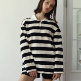  Relaxed Fit Striped Polo T 