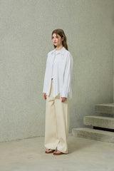 BRIGHT OVERSIZED SHIRT / WHITE