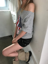 アメリカンフラぐオフショルダーT