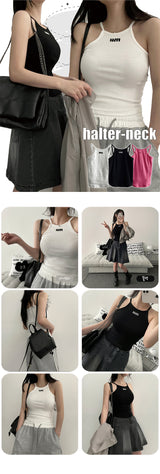 More Holter-Neck Sleeveless T-Shirt