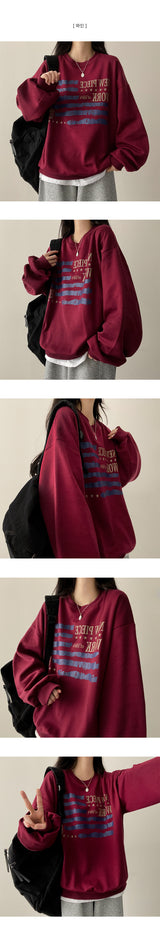 Piece ボクシー フィット スウェットシャツ