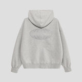 フォントレスステッチロゴジップフーディー