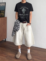 Amber Washed 8/10 Bermuda Pants (3color) (No.962)