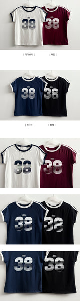 ロンダー ツーライン ナグラン 半袖Tシャツ