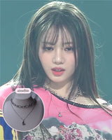 [Baby Monster Rora Necklace] Balletcore Moon Layered Necklace (Surgical Steel)