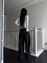 obi eyelet wide pants