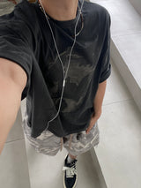 Peak Destroyed Boxy Fit Short Sleeve T-Shirt 4C