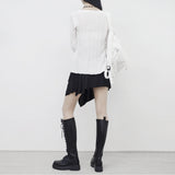 L.Pini V シースルーニット