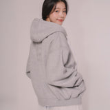 フードスウェットジップアップジャンパー (Grey Melange)