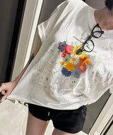 MM TWELVE FLOWER T-Shirts (WHITE)