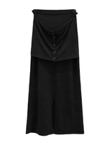 Janet two-way slit long skirt