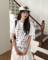 Code Vintage Lettering Short Sleeve