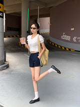 [MADE] Rollton Nylon Lace Banded Waist Short Pants