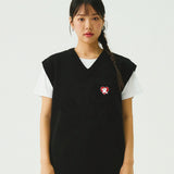 [UNISEX] Bear Red Heart Knit Vest