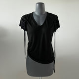 SEETHROUGH SLIM LINE TSHIRT BLACK