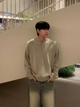  Gray Teen Wash Balloon Denim Pants